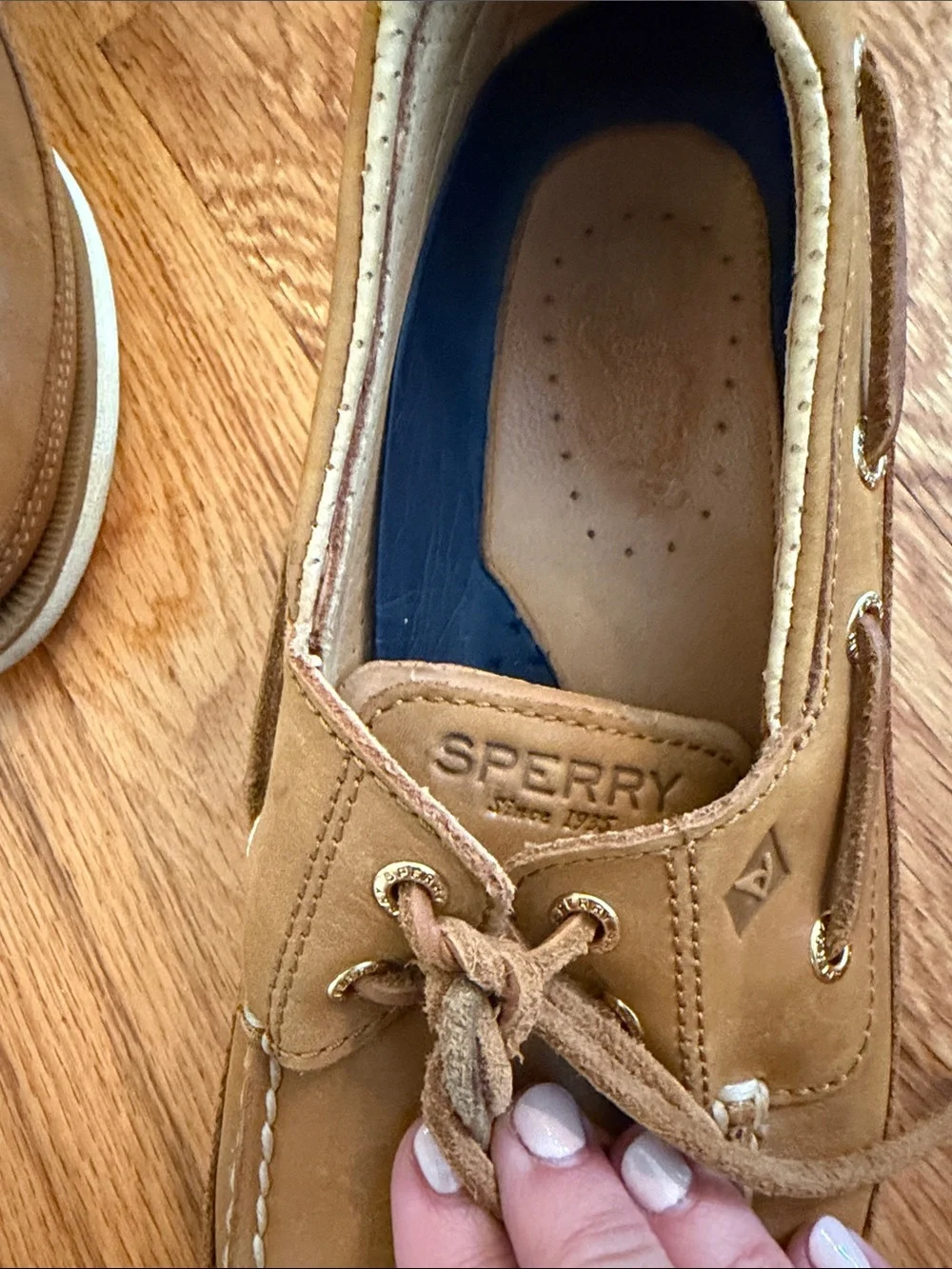 Sperry Gold Cup Tan Leather 2-Eye Boat Shoes